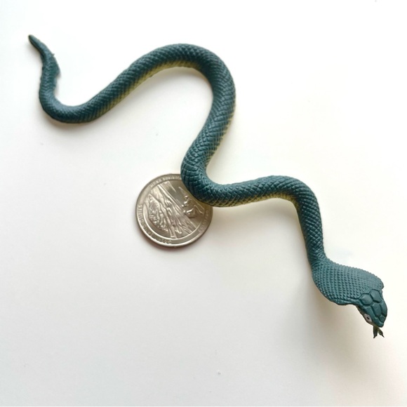 LOT of 10 Miniature Snakes Learning Prank Toy School Project Play Red Green - Picture 6 of 9